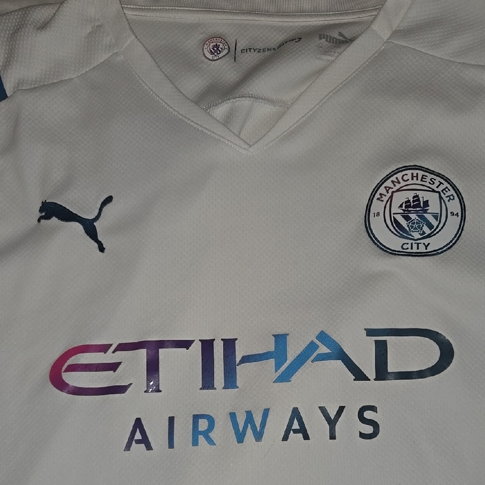 Puma Manchester City White Jersey